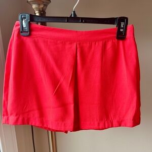 Abercrombie & Fitch Red Skorts Lightweight Tailored Design